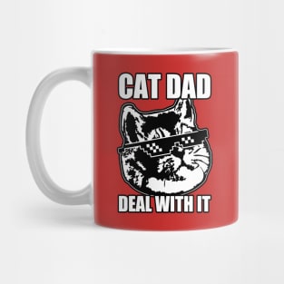 Cat Dad Deal With It Mug